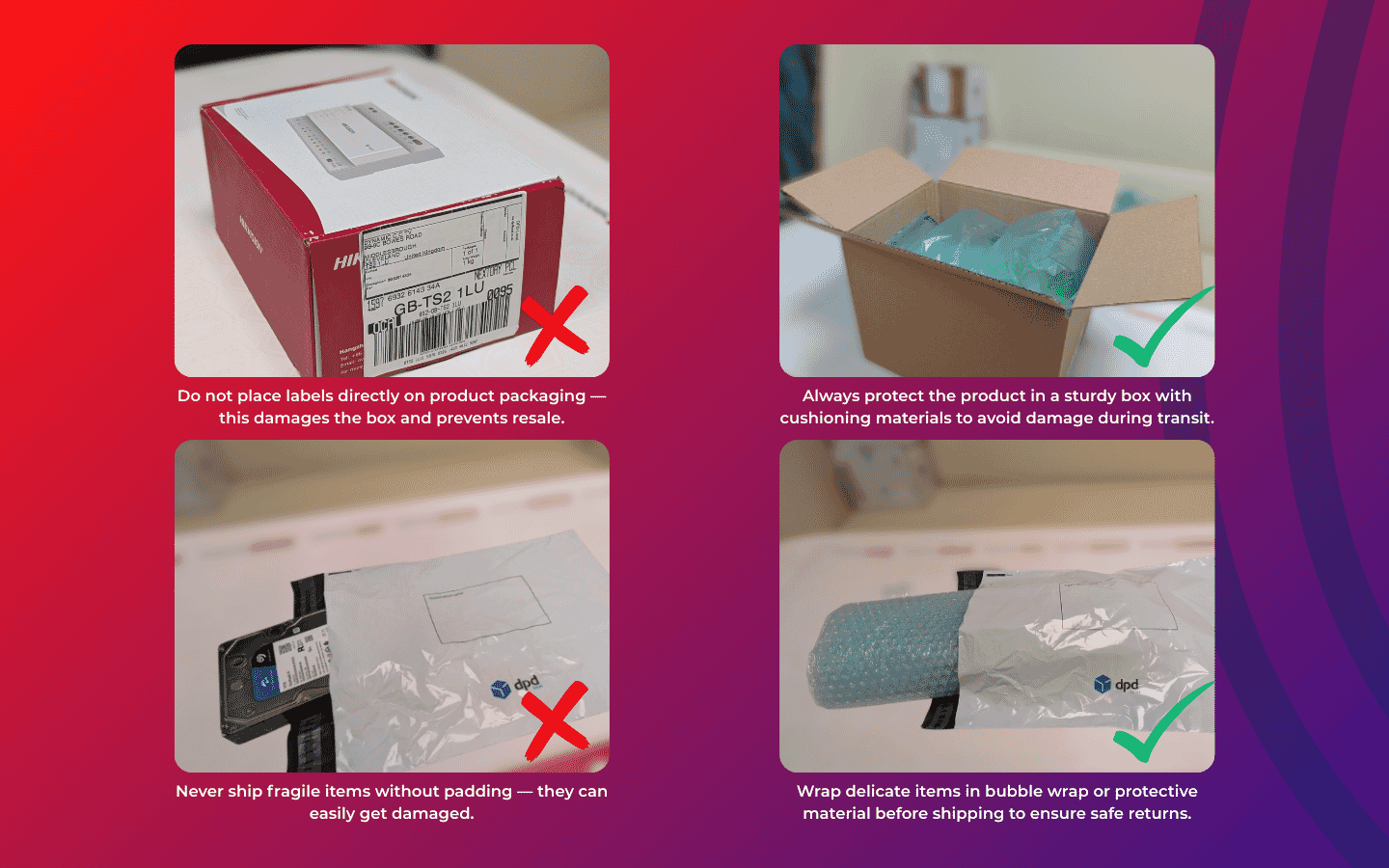 Returns Packing Instructions