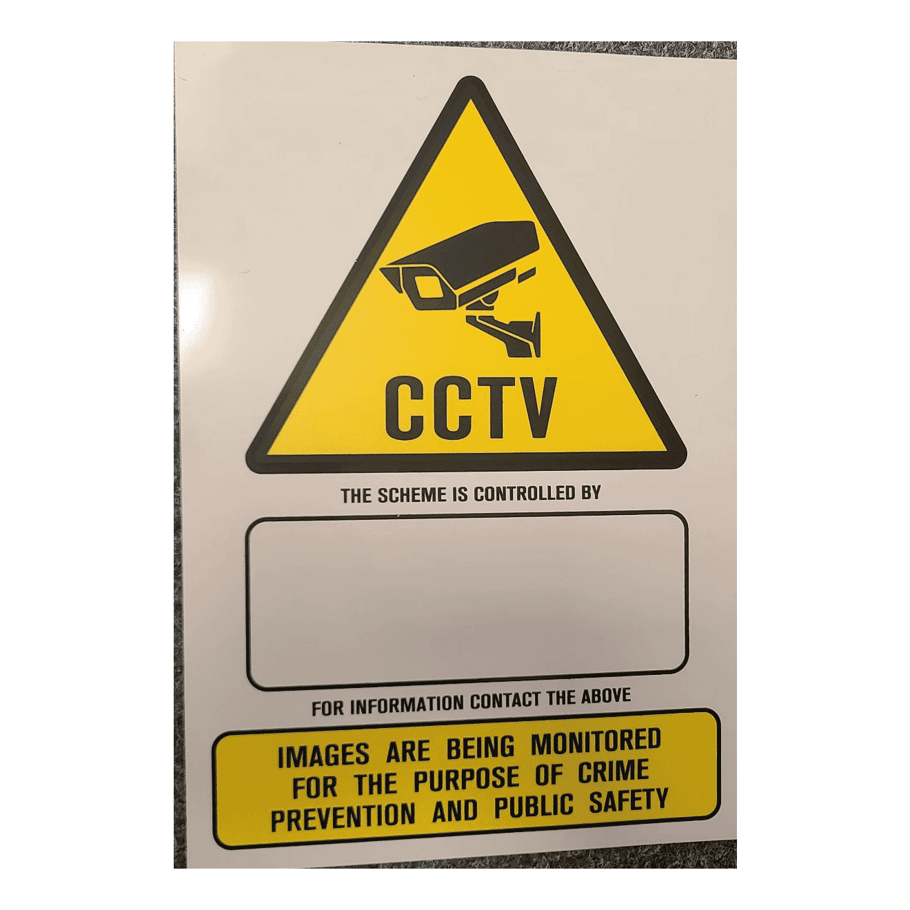 Danger Sign Dynamic Dynamic A5 Warning Sign