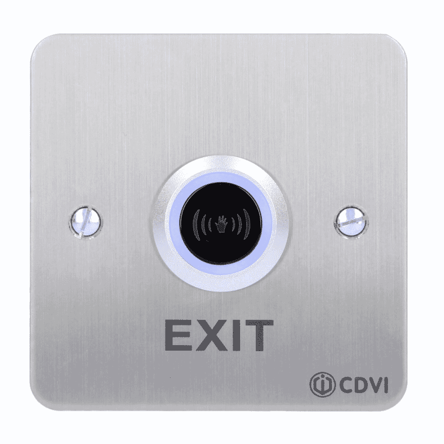 CDVI RTE-IRF Infrared Exit Device - Flush Mount, Touch-Free Sensor